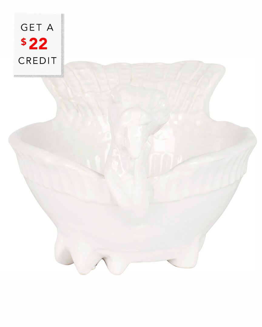 Pietra Tacchino Figural Deep Serving Bowl With $22 Credit