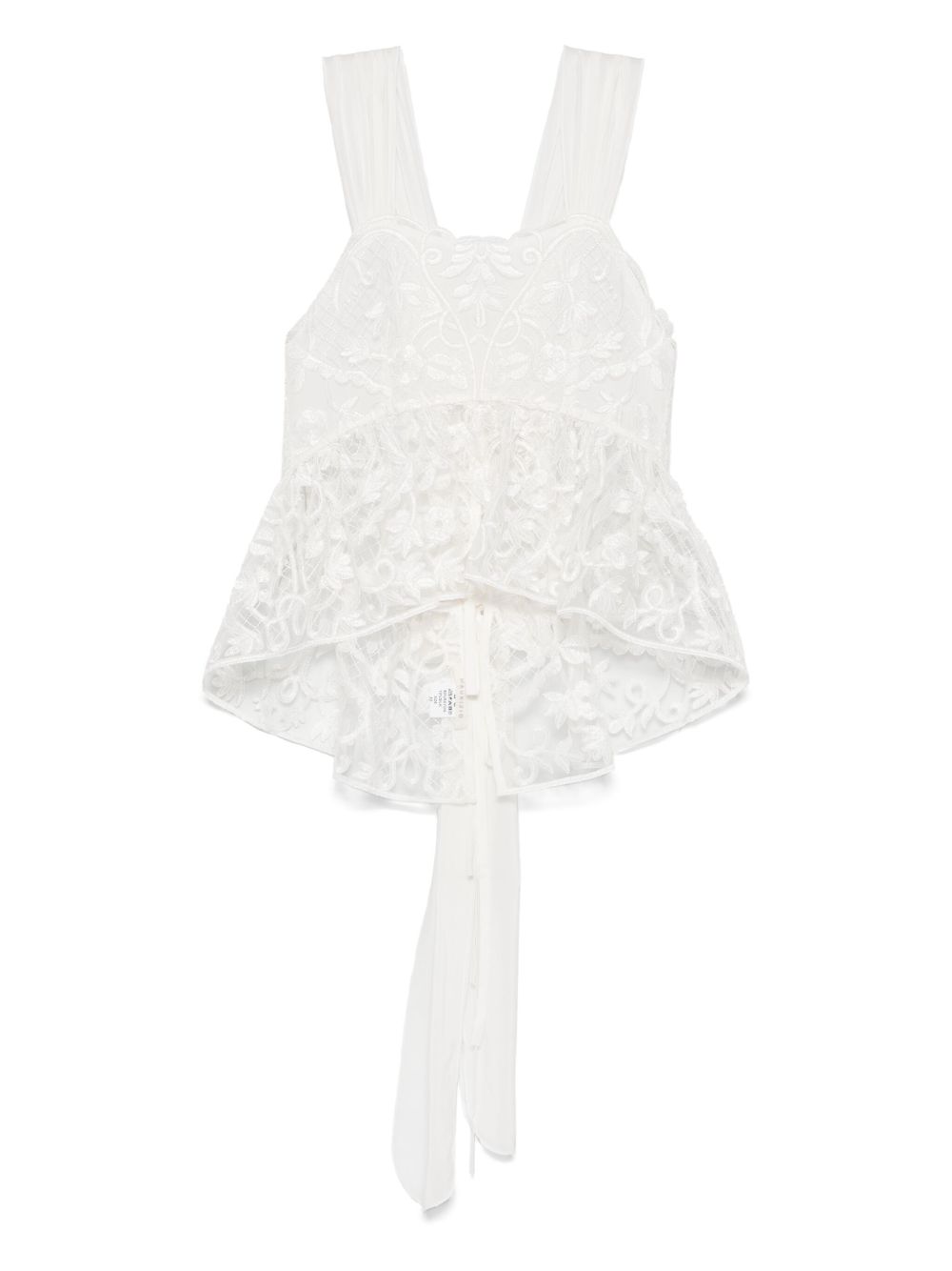 MAURIZIO MYKONOS lace blouse - White