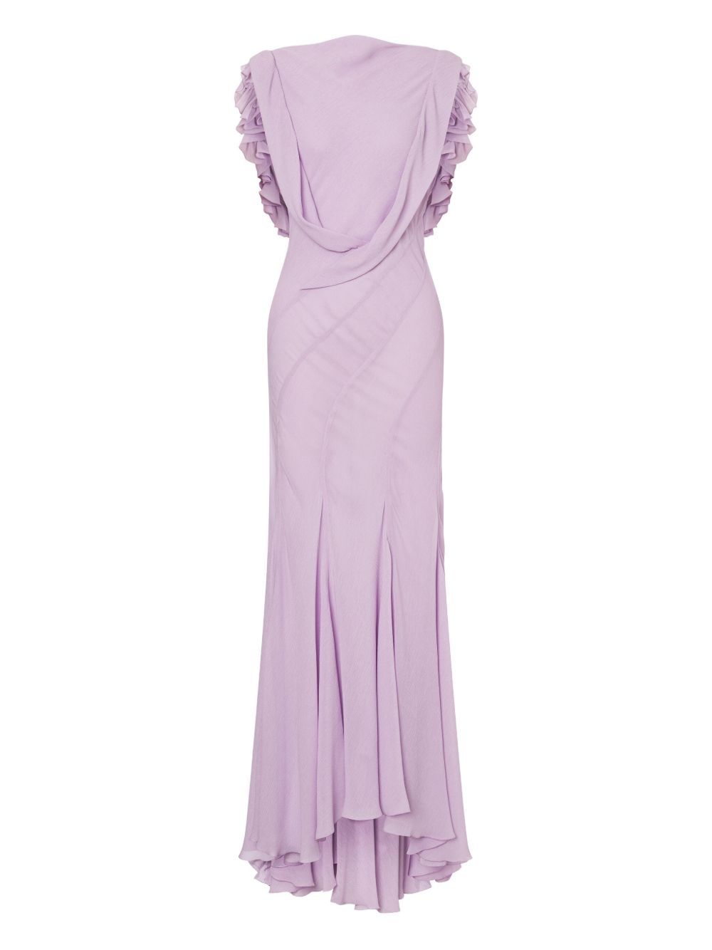 Ruffle-detailing dress - Pink