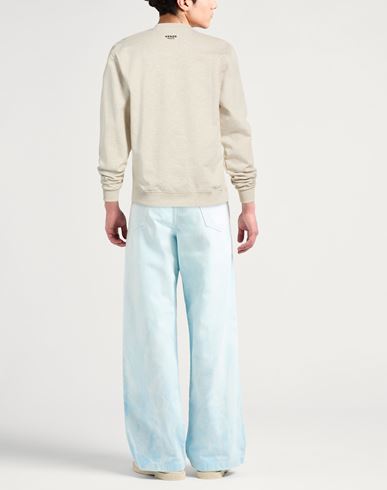 Man Sweatshirt Sand Size L Cotton