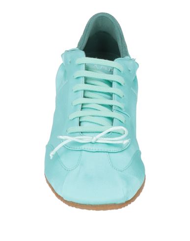 Woman Sneakers Turquoise Size 7 Textile fibers, Leather