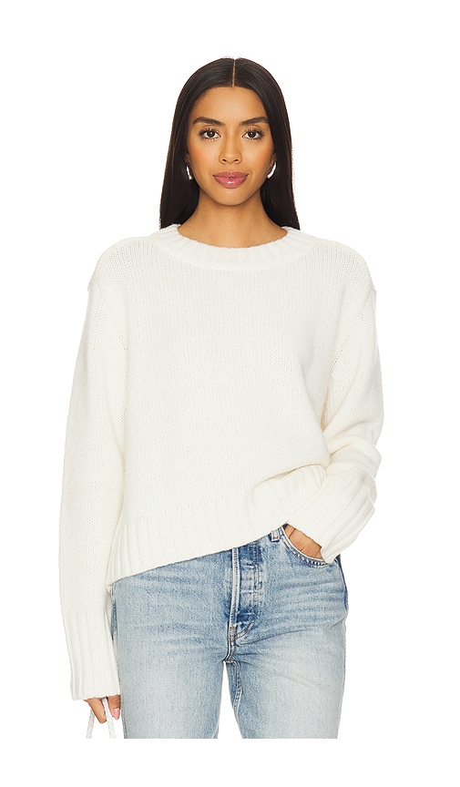 Rue Sophie SWEATSHIRT, RUNDHALSAUSSCHNITT ESTELLE in Cream. Größe XL. Also in L