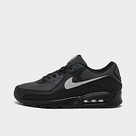 Men's Air Max 90 Casual Shoes in Black/Reflective Silver/Anthacite