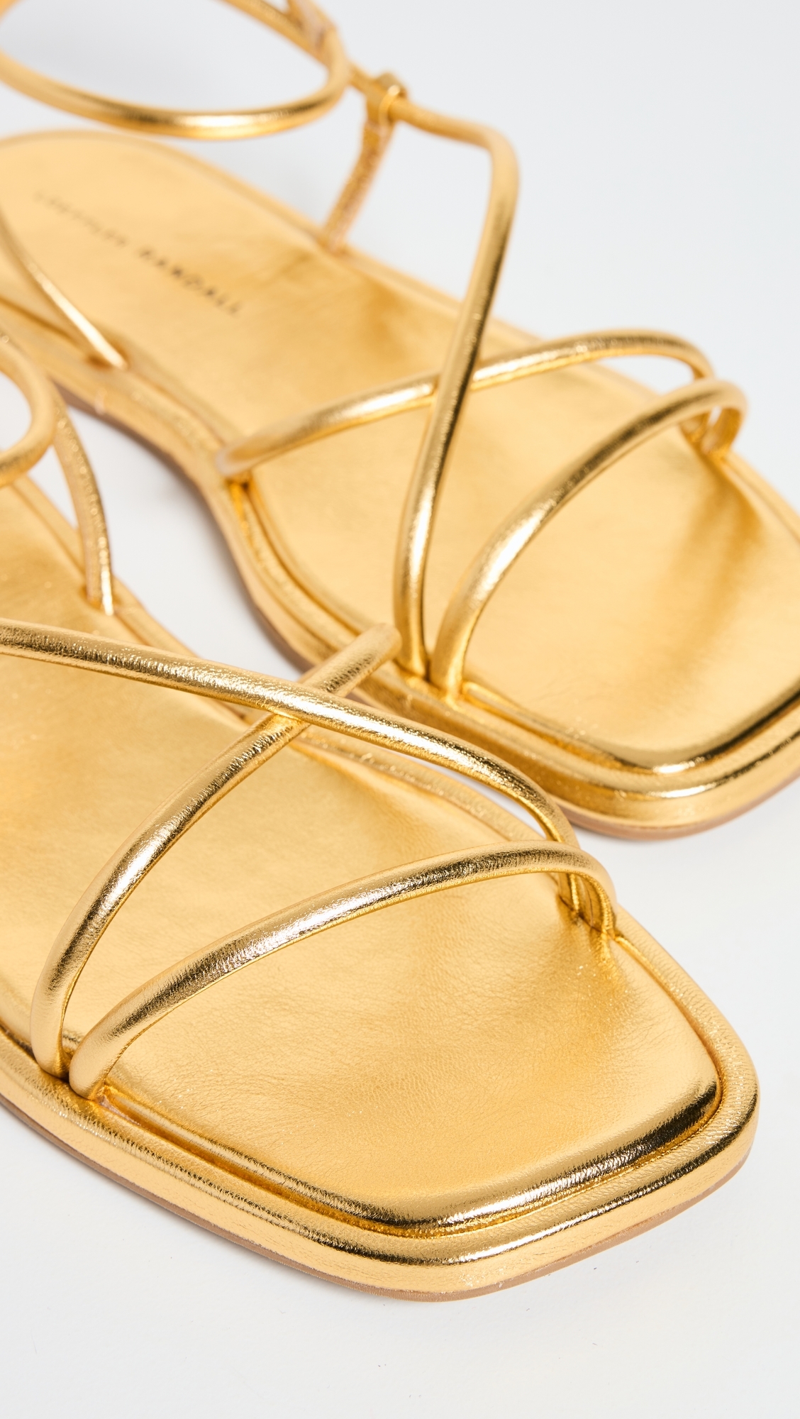 Noor Strappy Sandals Gold