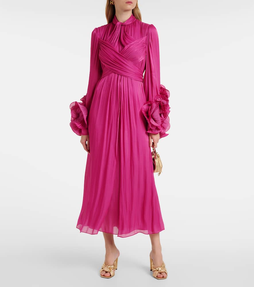 Ruffled midi dress