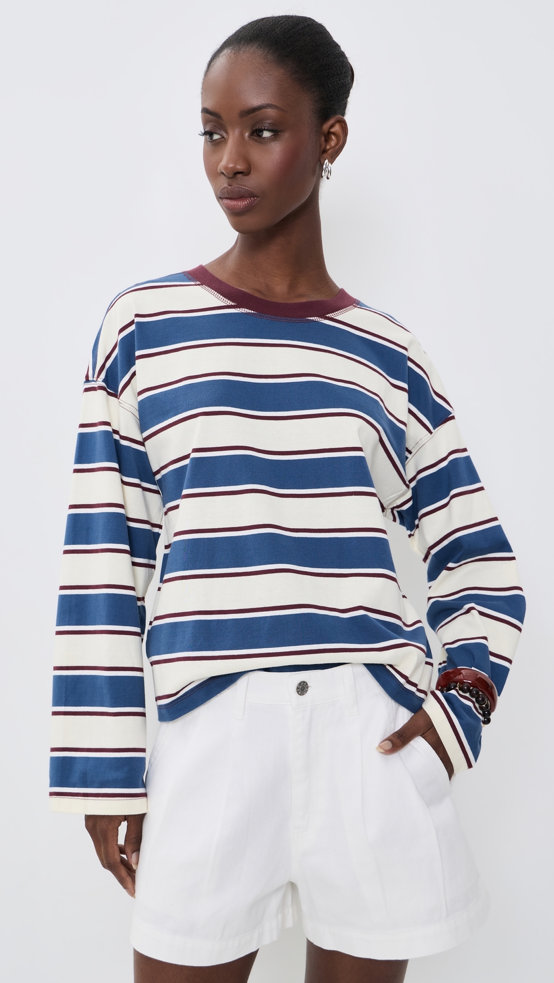 Salinas Easy Long Sleeve Tee Cove Stripe