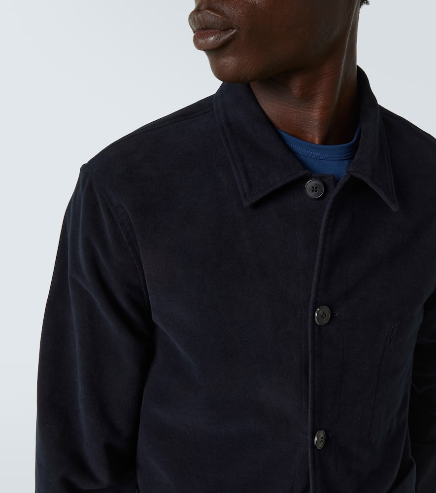 Cotton moleskin overshirt