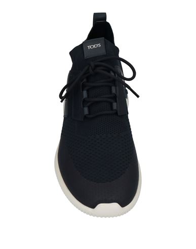 Tod's No_code Man Sneakers Blue Size 6 Soft Leather, Textile fibers