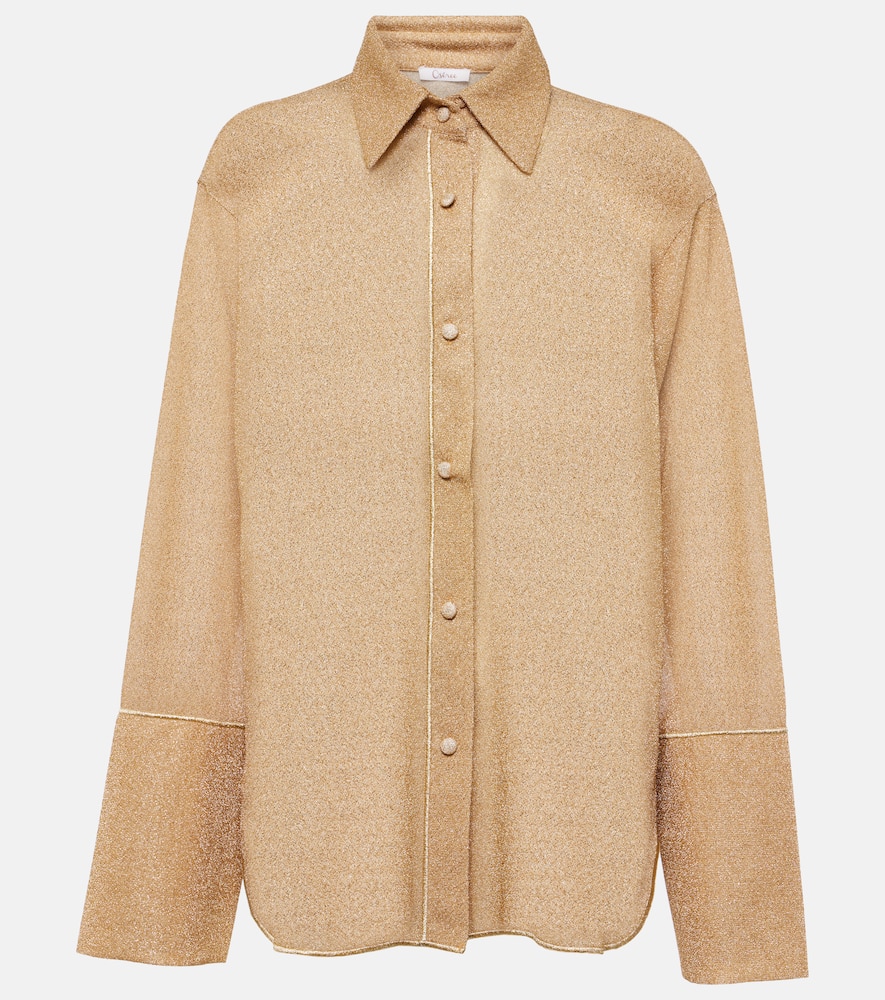 Oséree Lumière lamé shirt