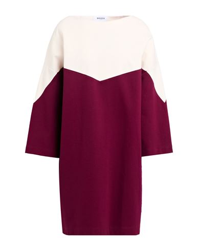 Woman Mini dress Burgundy Size M Viscose, Nylon, Elastane