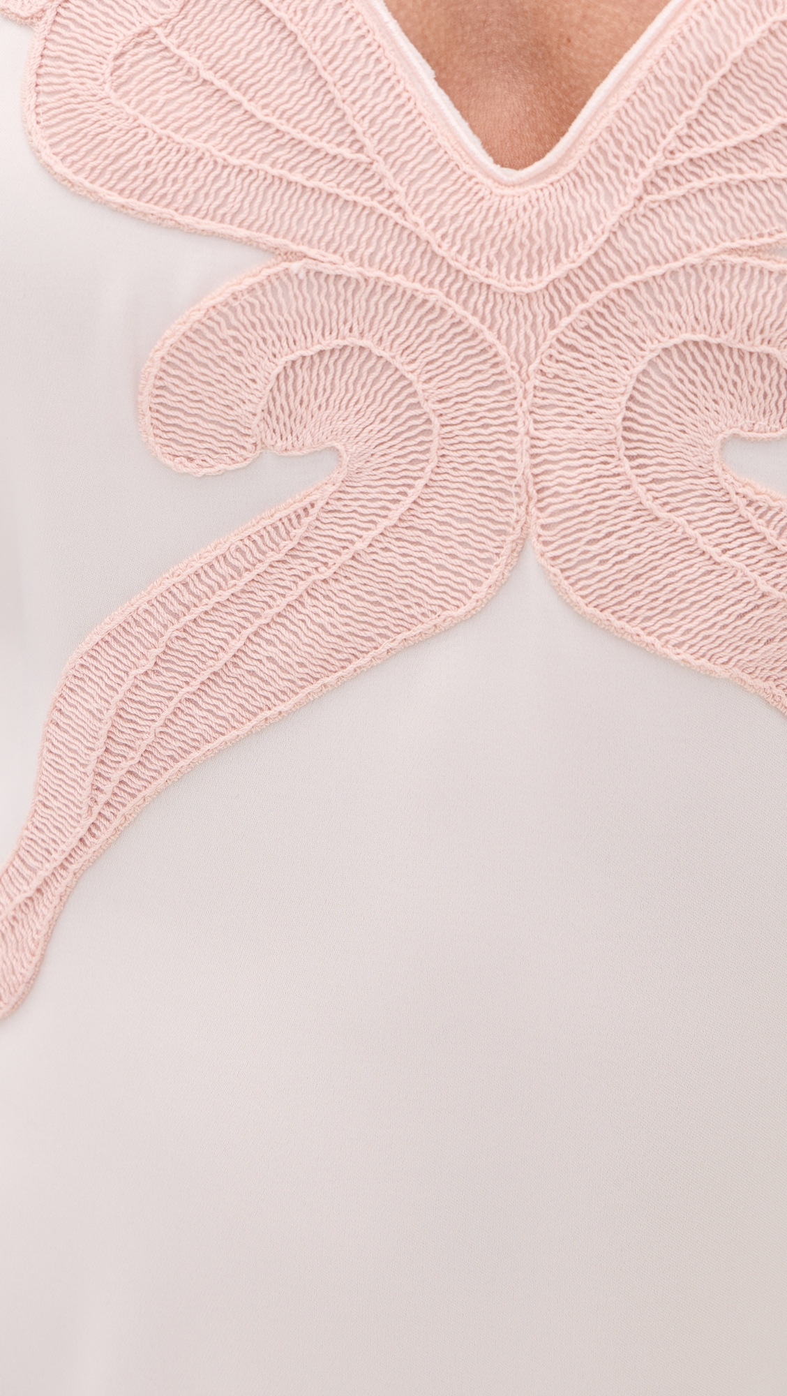 Ann Embroidered Slip Dress Blush