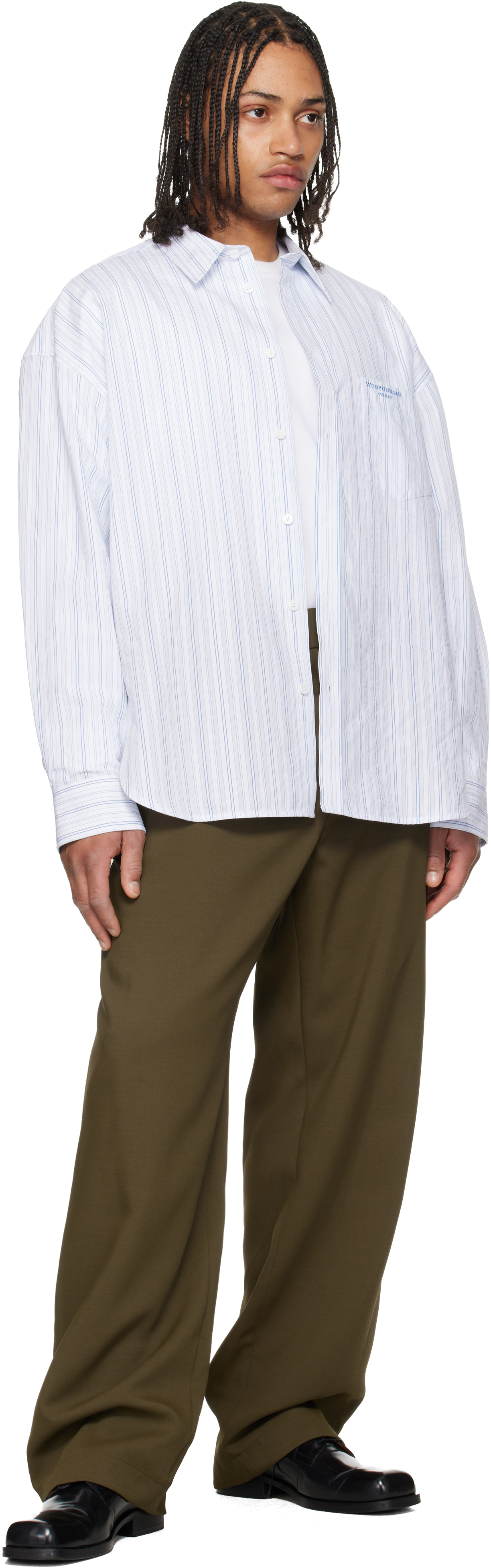 Khaki Twill Elasticized Waist Trousers