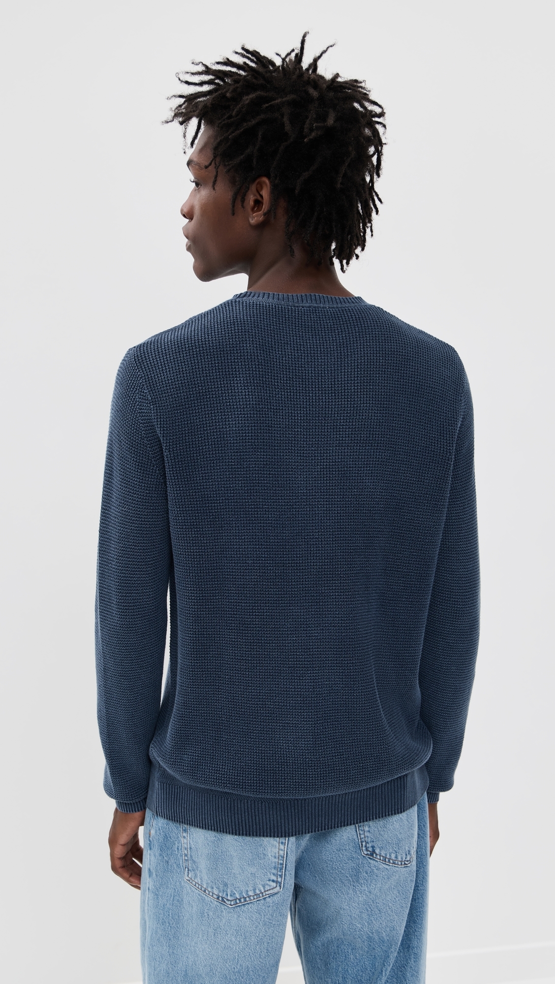 Sunwashed Crew Neck Sweater Blue Nights