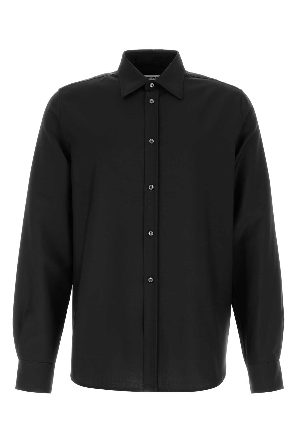 Virgin Wool and Mohair Blend Shirt — Black