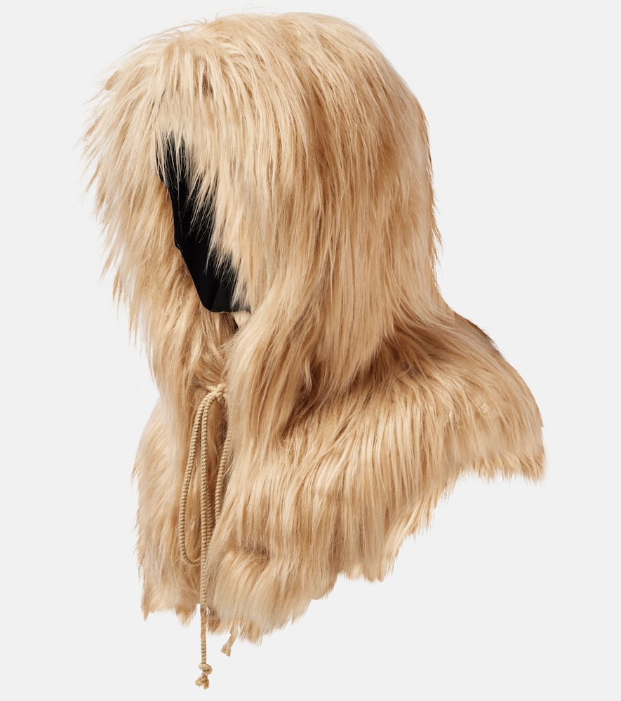 Faux fur hood