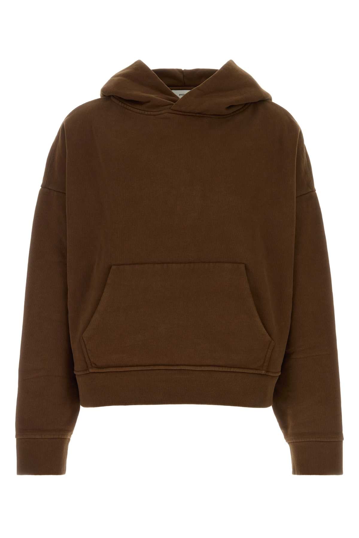 Hood Sweatshirt — Brown