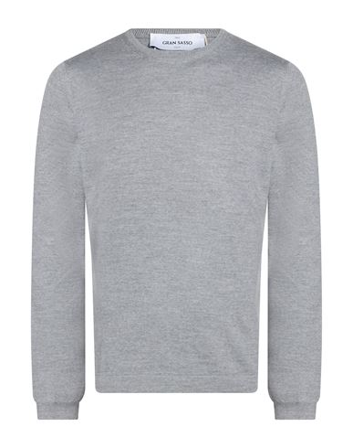 Man Sweater Grey Size 40 Virgin Wool