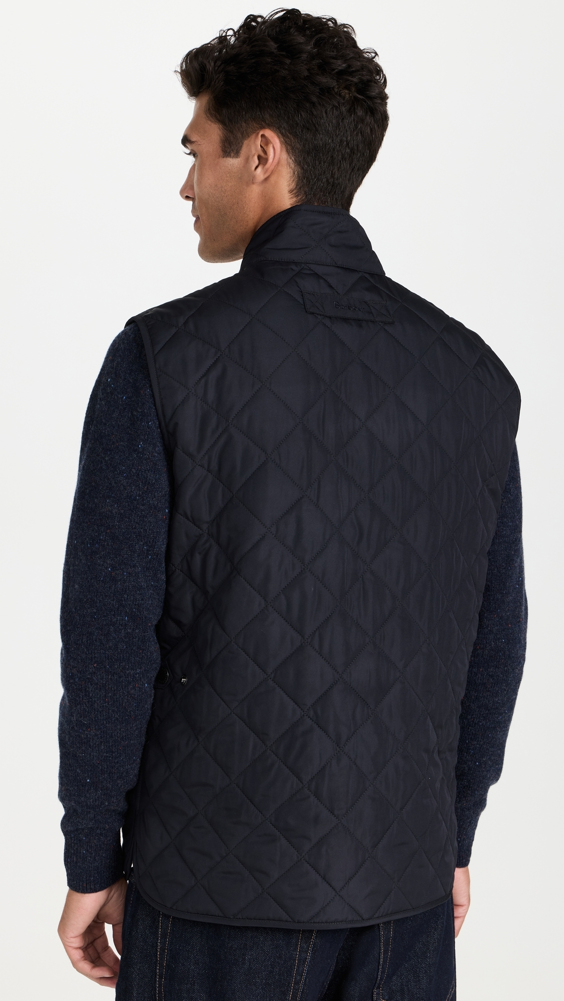 New Lowerdale Quilted Gilet Vest Navy 