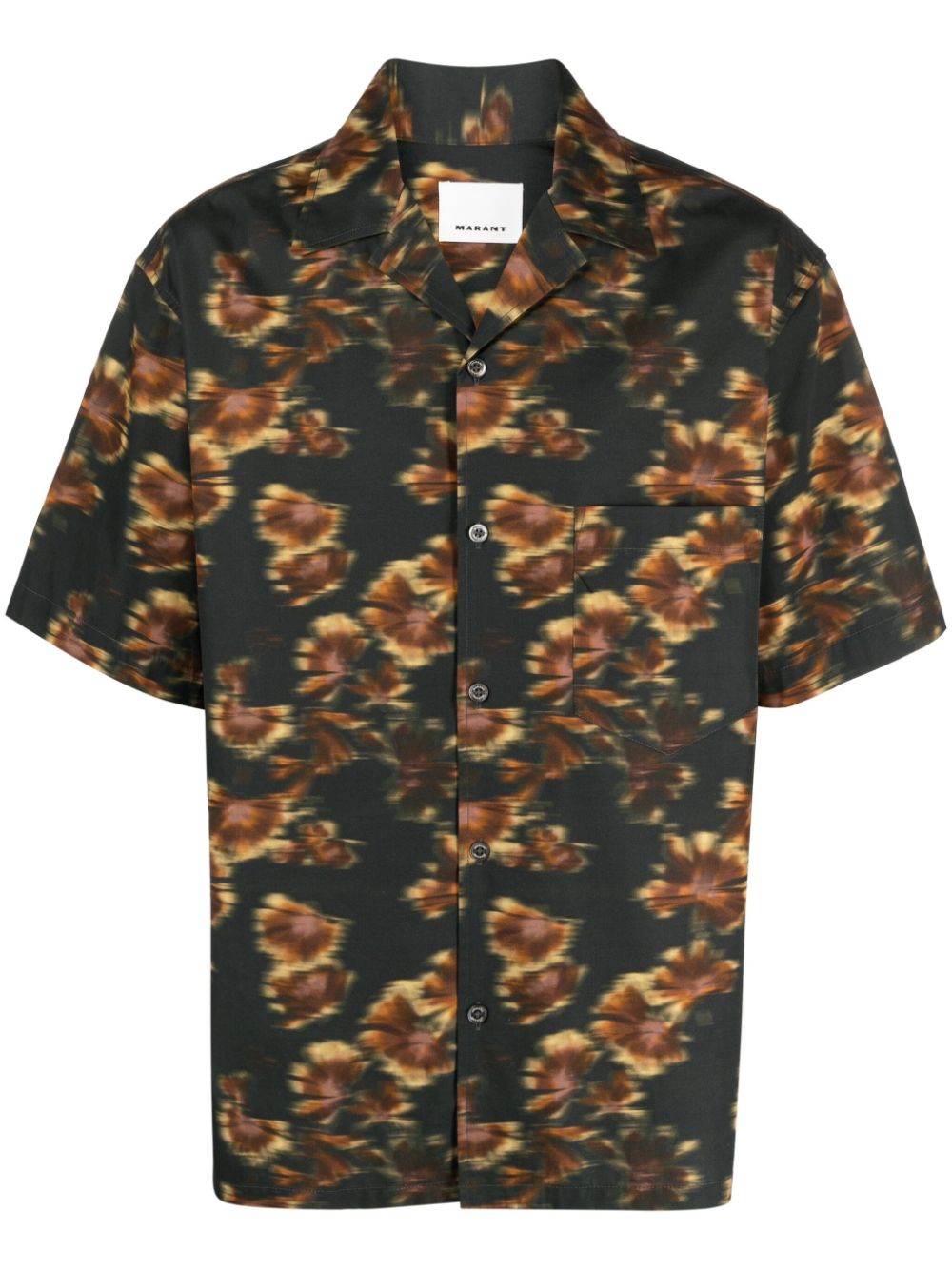 Lazlo floral-print shirt - Black