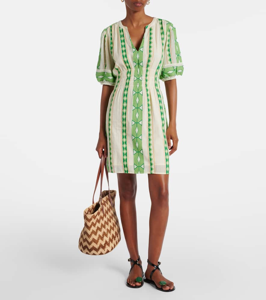 Lucy patterned cotton minidress