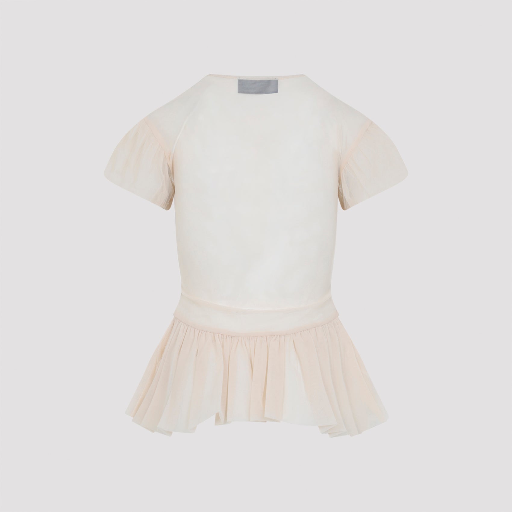 Sheer Ballet Peplum Top