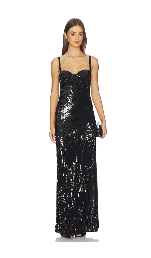 L'AGENCE Sayla Bias Cut Maxi Dress in Black. 8. Also , 2