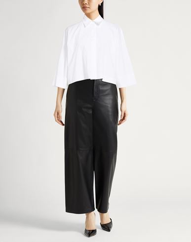 Woman Shirt White Size 0 Cotton, Elastane