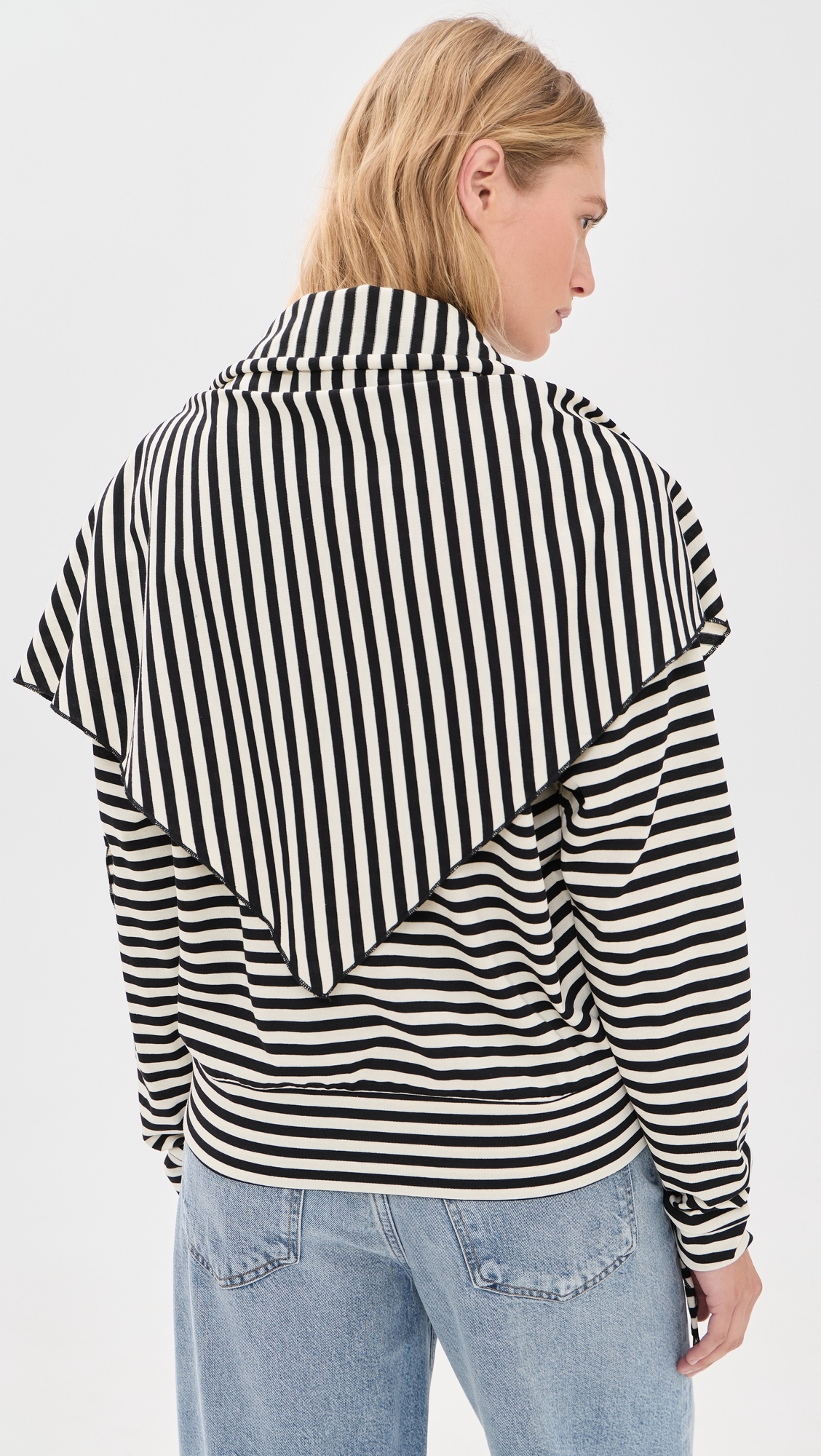 Olsen Long Sleeve Top Onyx Stripe