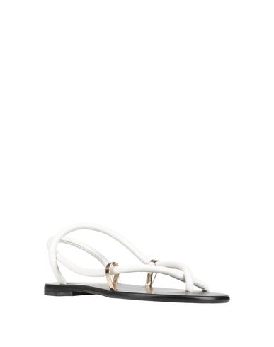 Woman Thong sandal White Size 10 Textile fibers