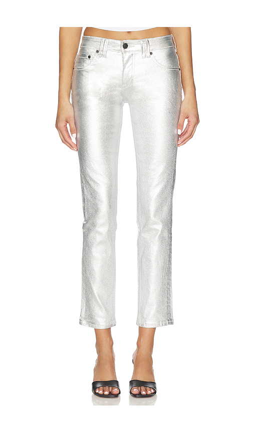 Free People x We The Free Oracle Metallic Pant In Divine in Metallic Silver. - 32 also , 25, 26, 27, 28, 29
