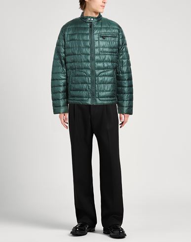 Man Puffer Emerald green Size 40 Polyamide