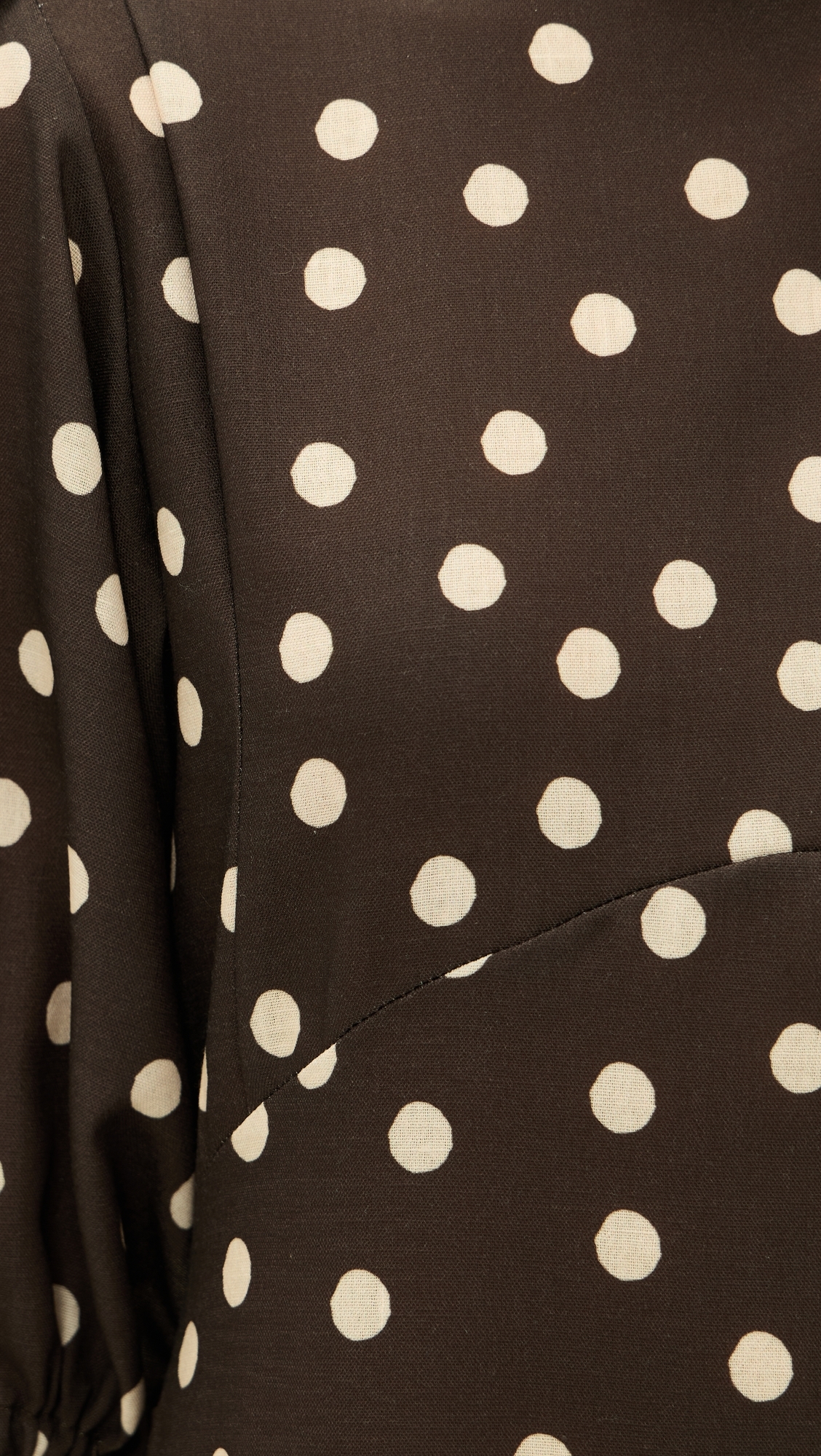 The Dawn Dress Polka Dots Brown