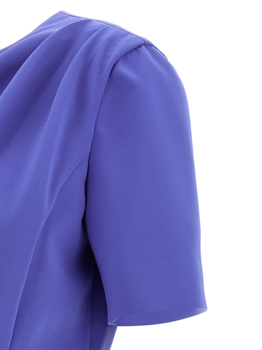 Draped Dress Dresses Blue
