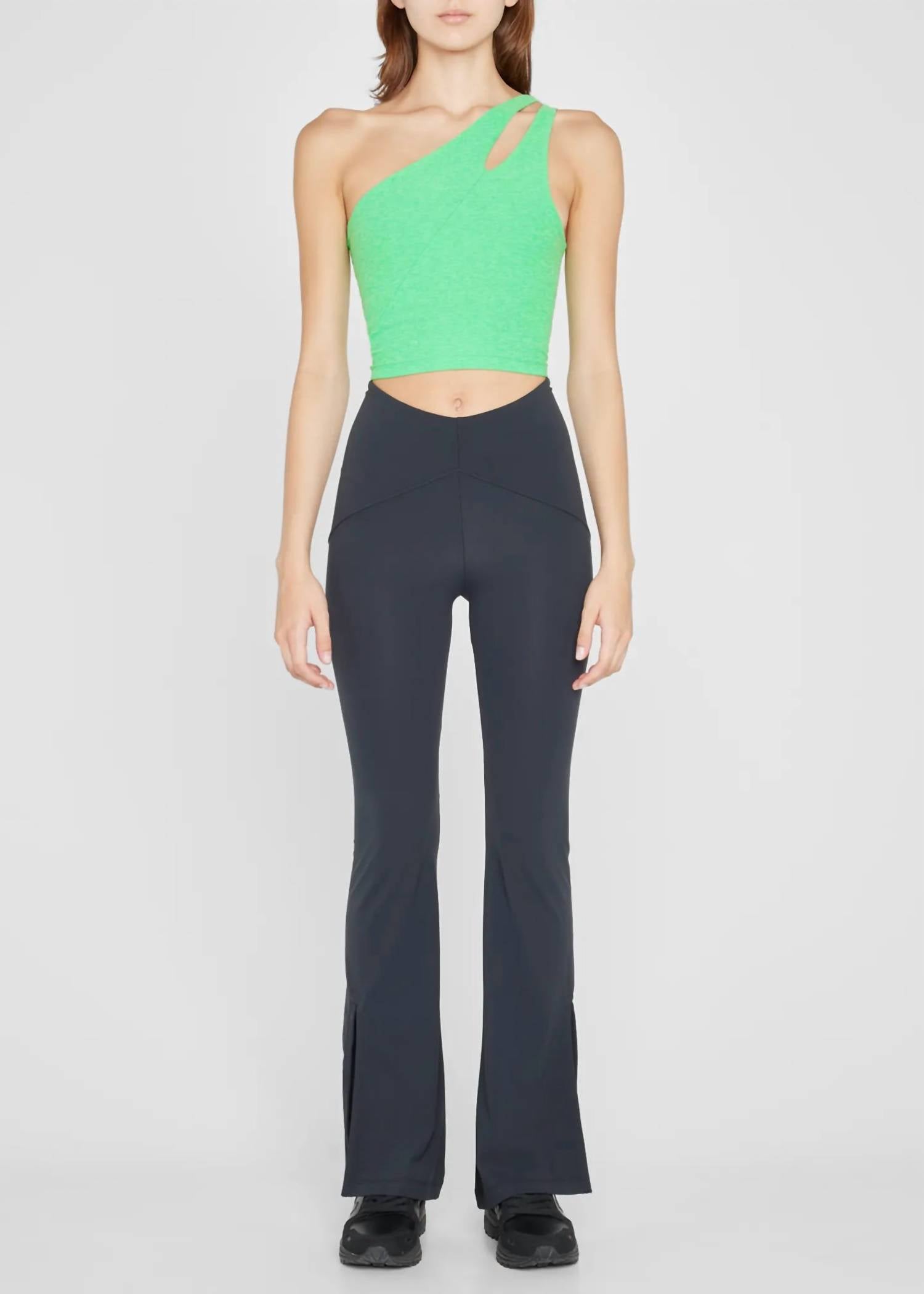 Serve High Rise Flare Pant In Gray