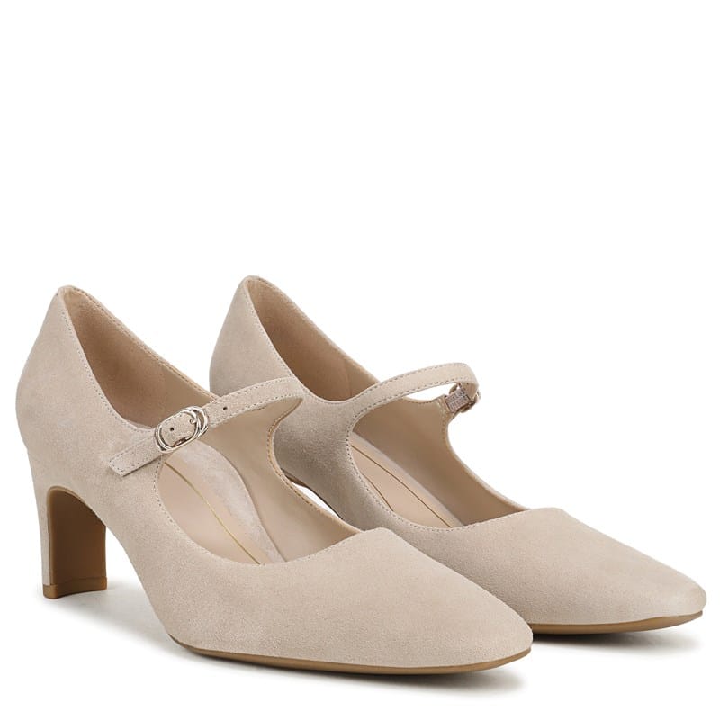 Women's Samira Maryjane Dress Pump Shoes (Lucid Beige Suede)