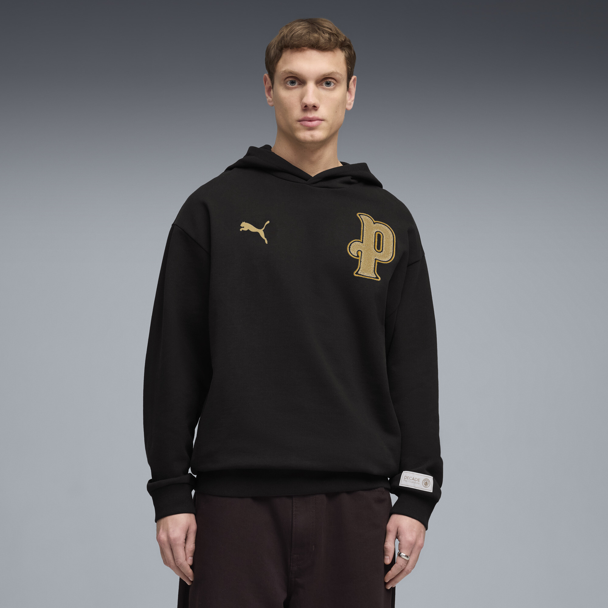 PUMA Manchester City Anniversary Men's Soccer Hoodie in Black