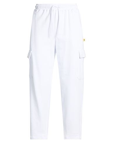 Man Pants White Size L Cotton