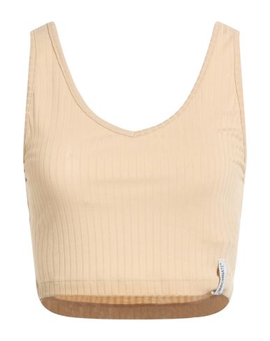 Woman Top Sand Size S Polyester, Viscose, Elastane