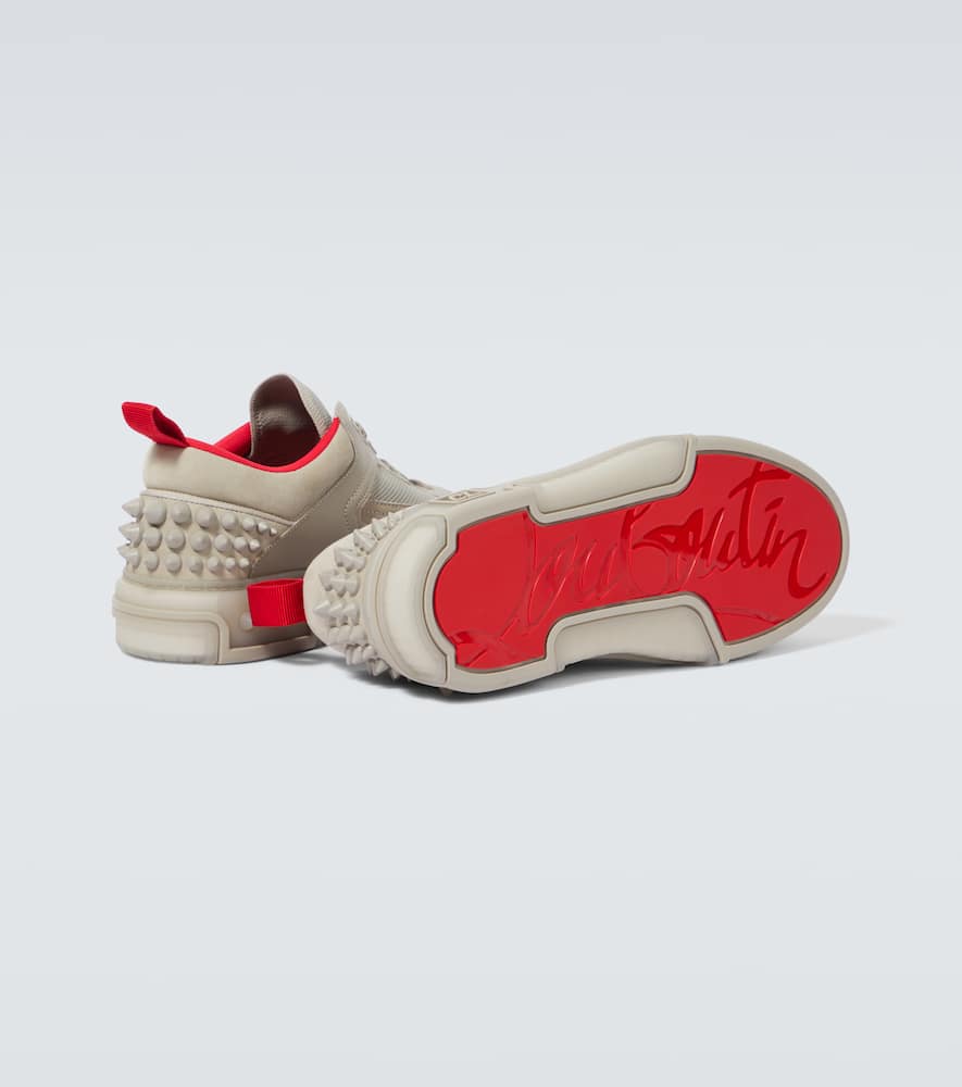 Christian Louboutin Astroloubi leather and suede sneakers