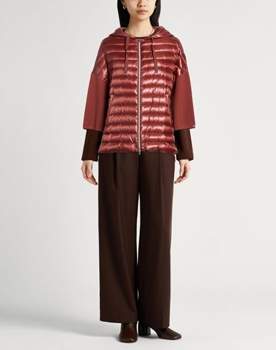 Woman Puffer Rust Size 6 Cotton, Polyamide, Polyester