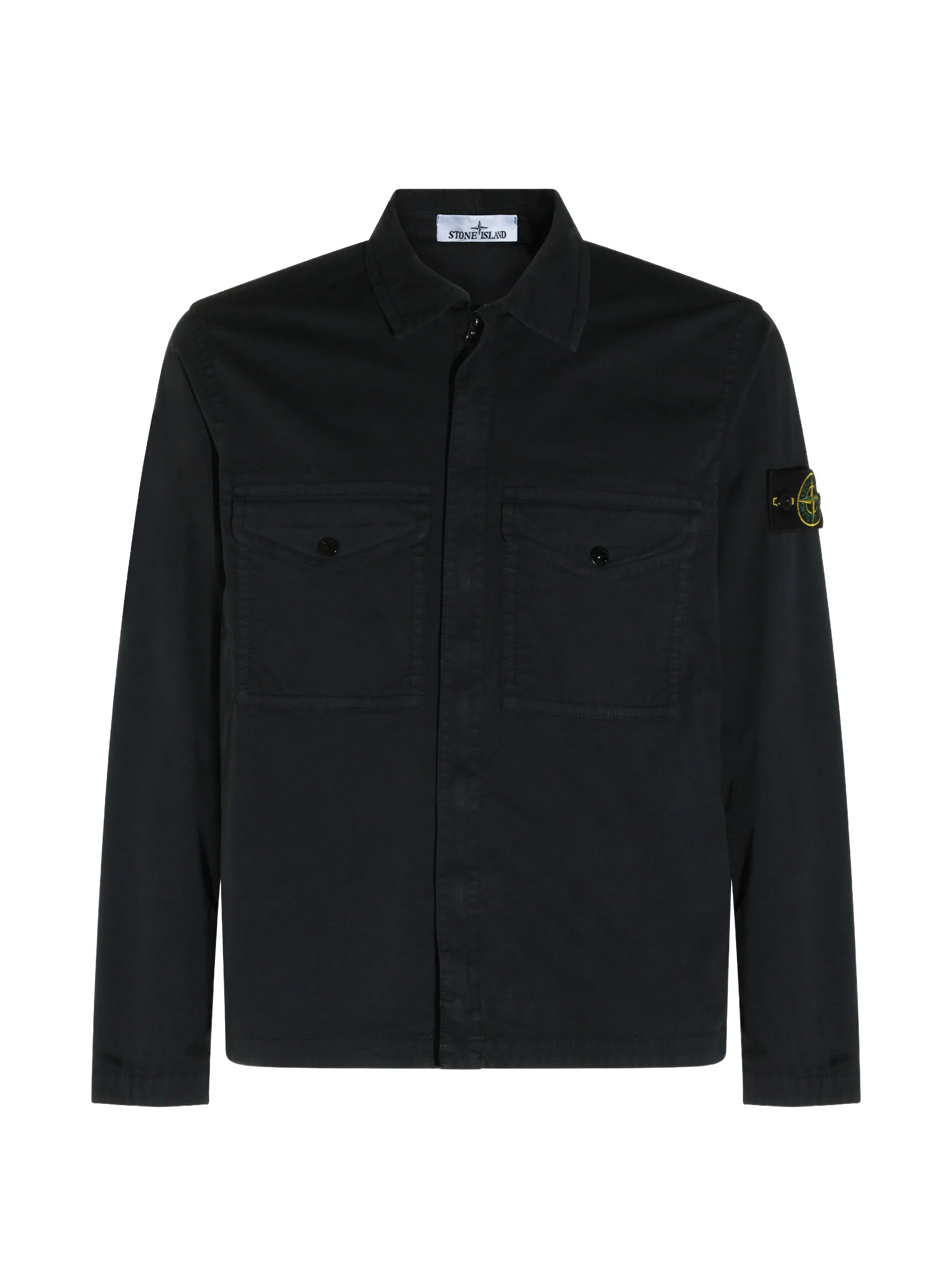 Compass-Patch Shirt Jacket