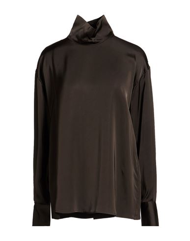 Woman Top Dark brown Size 0 Viscose