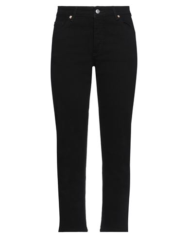 Woman Jeans Black Size 24 Cotton, Polyester, Elastane