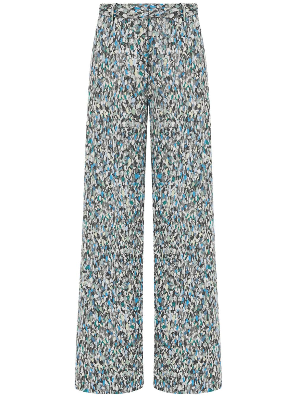 Foam straight-leg trousers - Blue