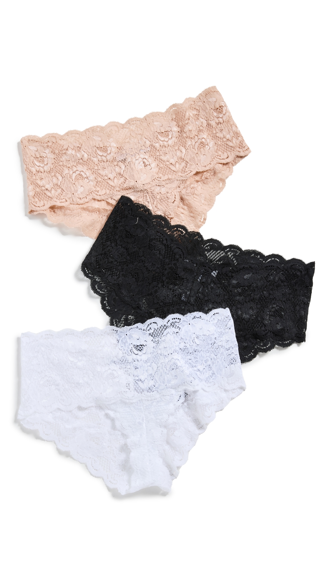 Never Say Never Hottie Hotpant 3 Pack Black/Sette/White