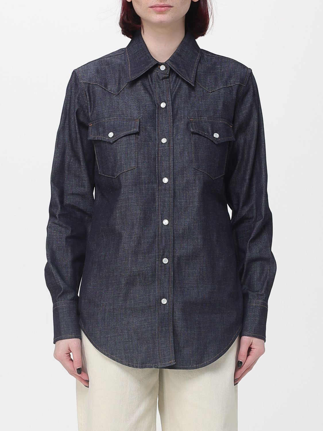 Shirt A. P.C. Woman color Blue