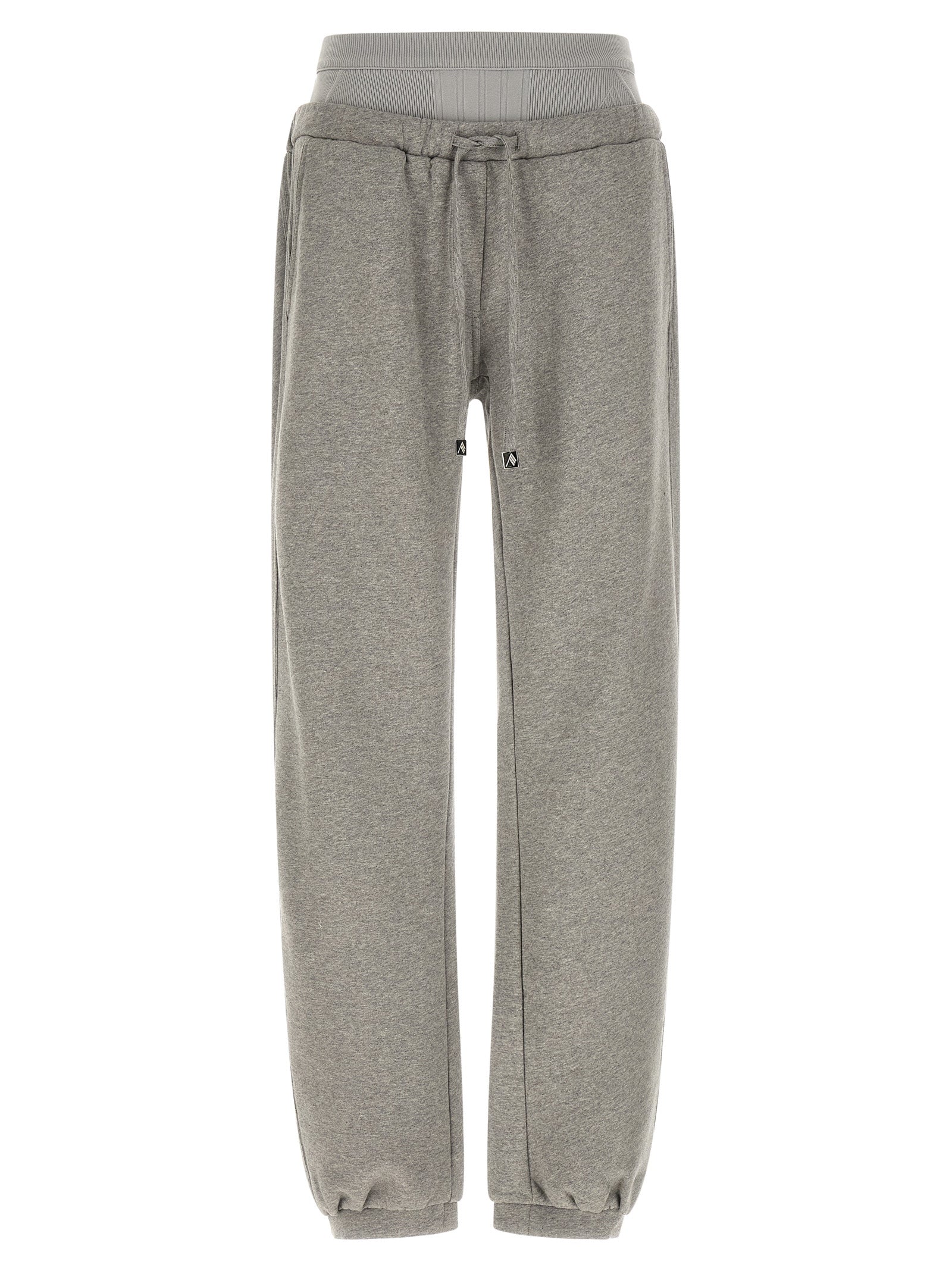 Cotton Fleece Joggers — Gray