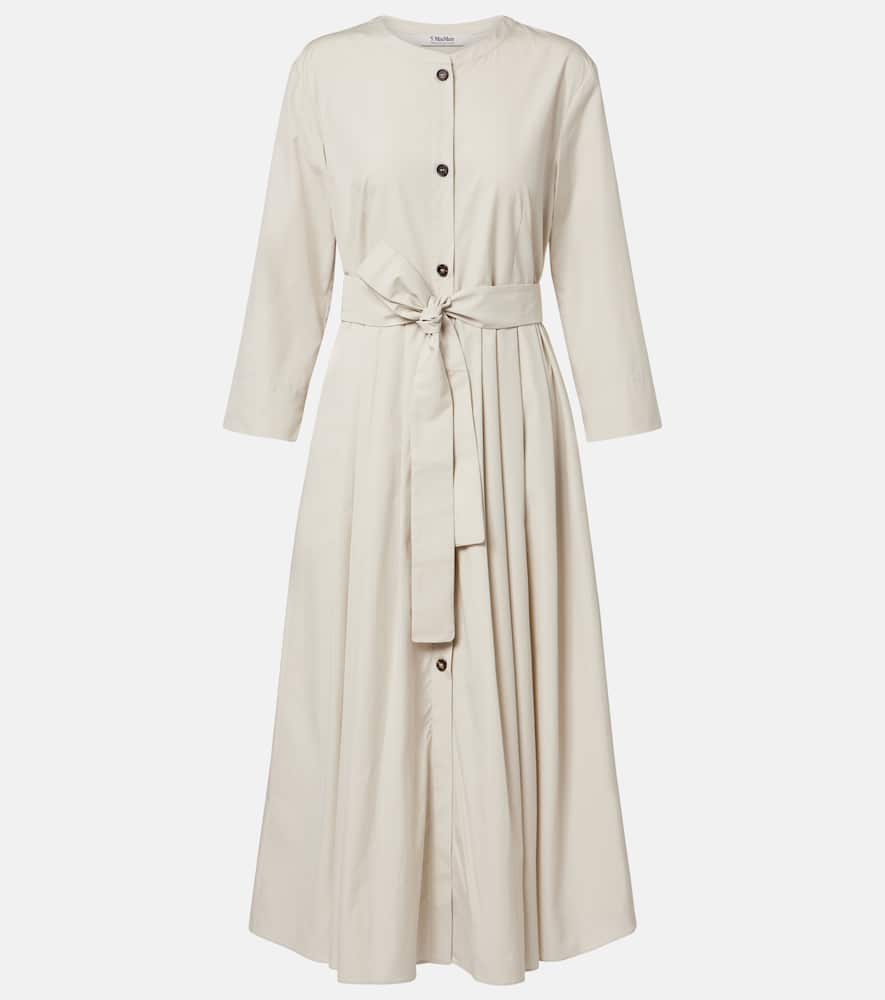 Giorno belted cotton shirt dress