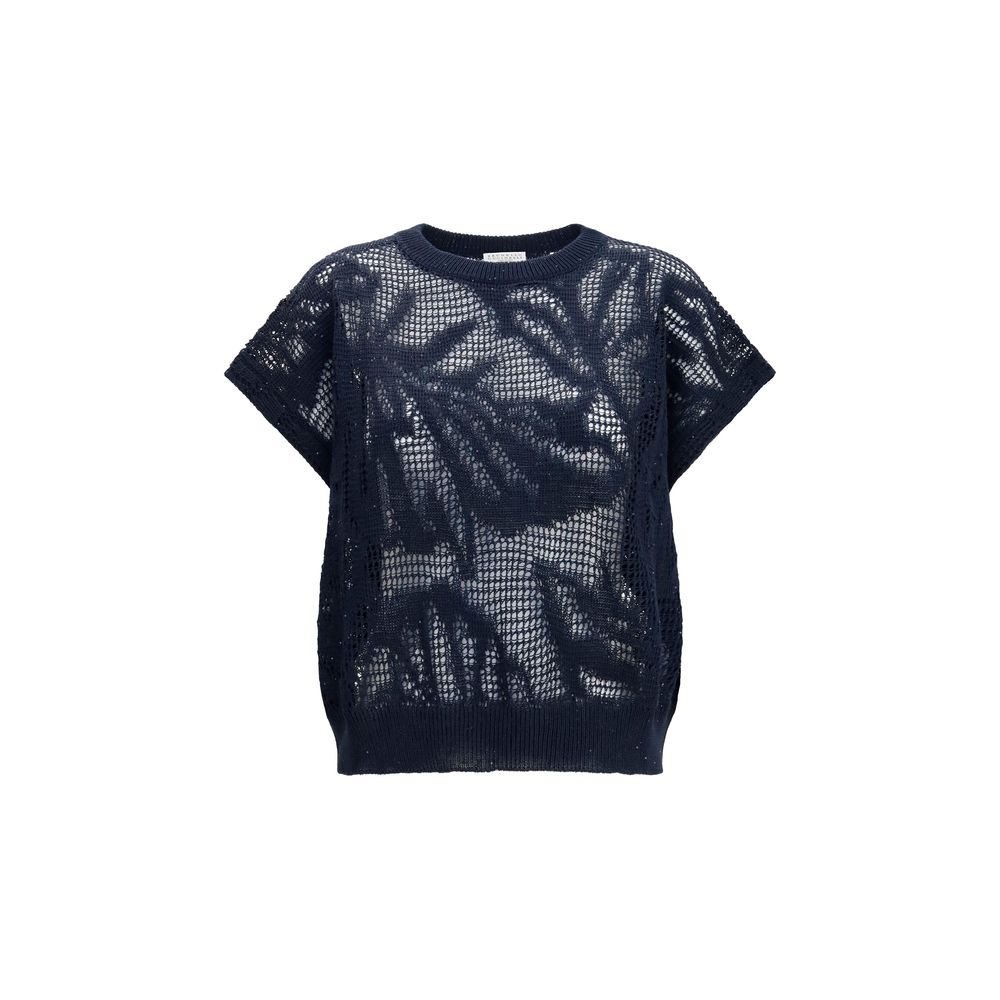 Water Lillies T-Shirt — Navy