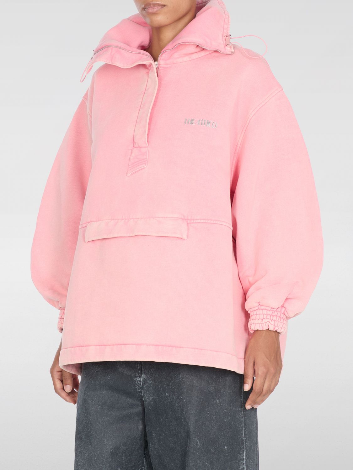Drawstring cotton jacket - Pink